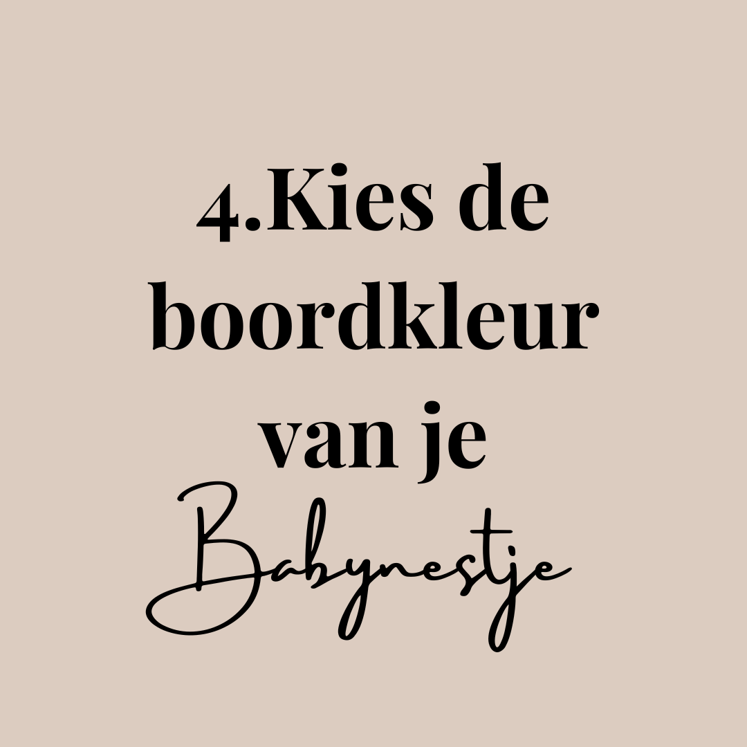 4. Kies de boordkleur